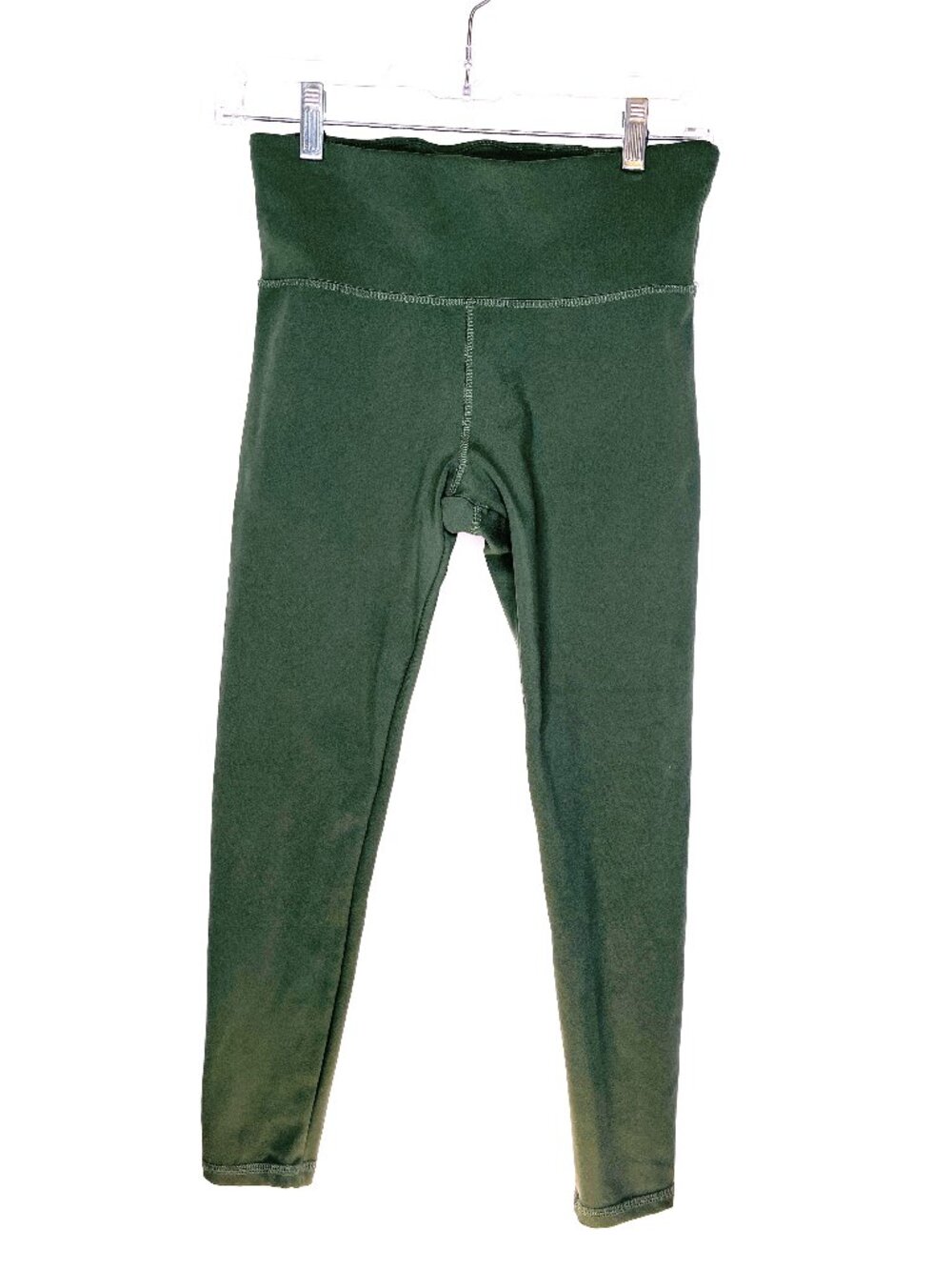 Jockey Green Capri Leggings Crop High Waisted Pants Stretch Women's Size Small